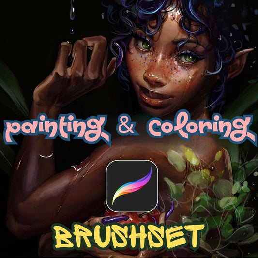 Professional Procreate Brushes for Painting & Coloring | Digital Oil Texture Brush Set | Realistic Illustration Rendering Kit