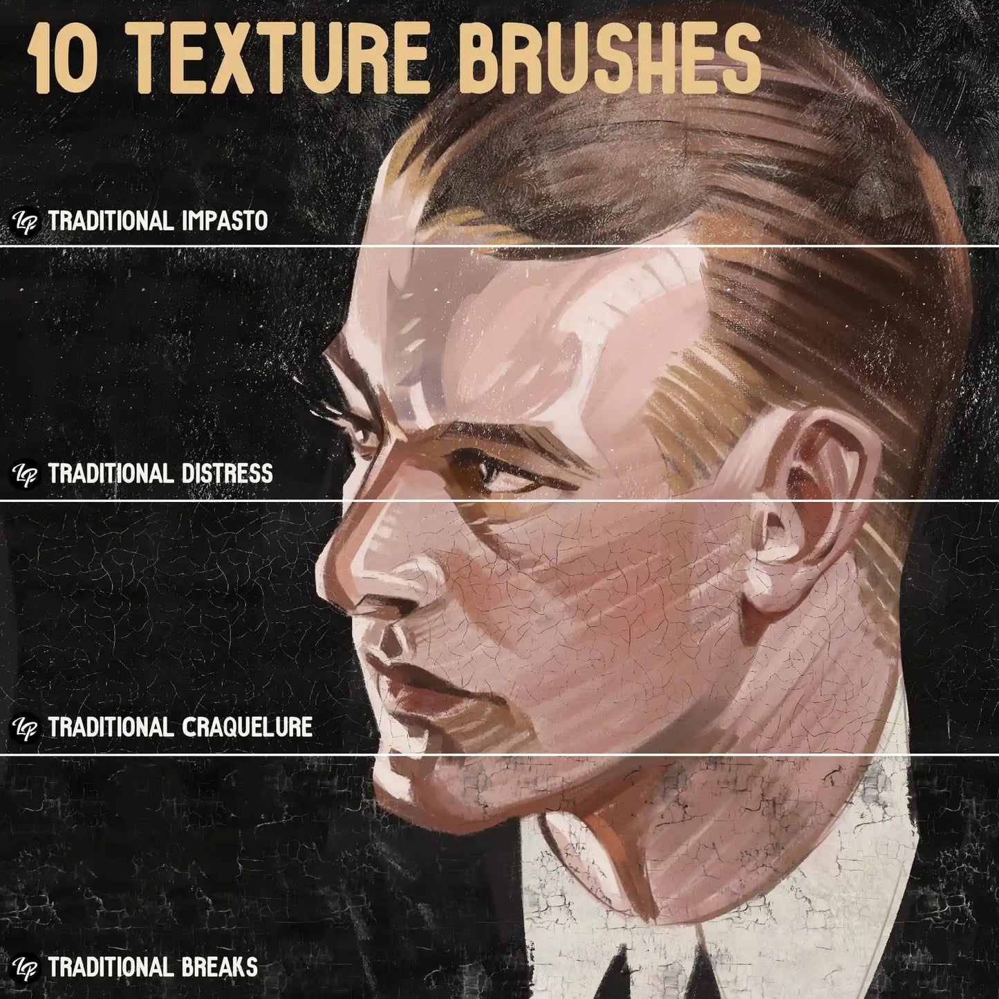 Procreate Brushes | 50 high-resolution seamless textures