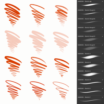 HABOOK Sketching Brushes for Procreate