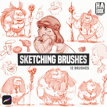 HABOOK Sketching Brushes for Procreate