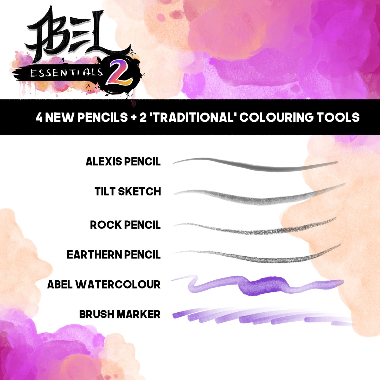 Watercolor and Drawing brushes for Procreate