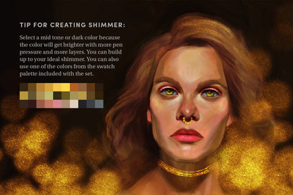 Shimmer Set – 19 Custom Procreate Brushes