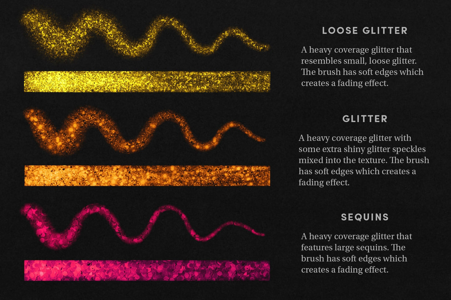 Shimmer Set – 19 Custom Procreate Brushes