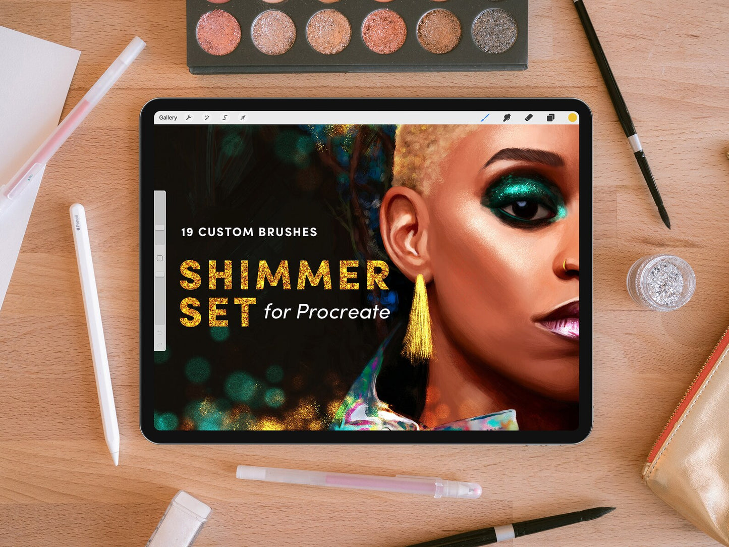Shimmer Set – 19 Custom Procreate Brushes