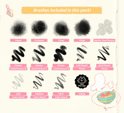 Procreate Brushes VOL.3 | Markers & Pencil colors brushes