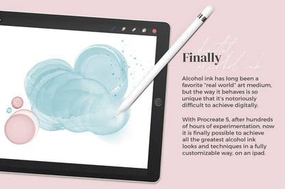Alcohol Ink Procreate Brush Bundle: Fully Dynamic, no stamps!