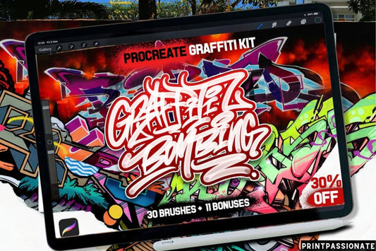 Procreate graffiti brushes, Handstyle Graffiti Procreate Brush Set, Dope Tags set, Procreate graffiti brushes, Procreate spray brushes