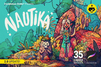 35 Nautika Procreate Brushes Pack, Instant Digital Download