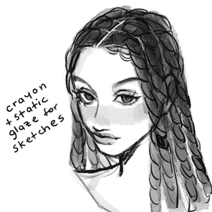 Procreate Brushes Mini Pack | Character Sketch, Lineart, and Coloring for Ipad | Digital Download | Ayeoops