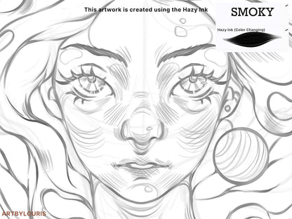 50 Ink Brushes For Procreate | Instant Download | Alcohol Markers | Watercolor Brush | Ink Set | Line Art