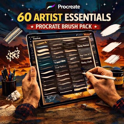 Procreate - 60 Essentials Brush Pack
