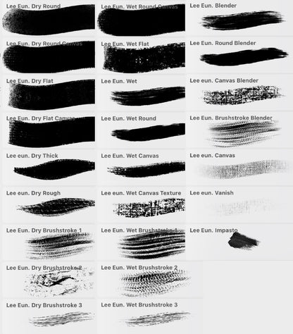 Procreate Lee Eun's Oil Brushes 25 Set
