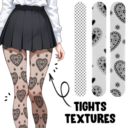 Anime Skirt Brush Pack for Procreate