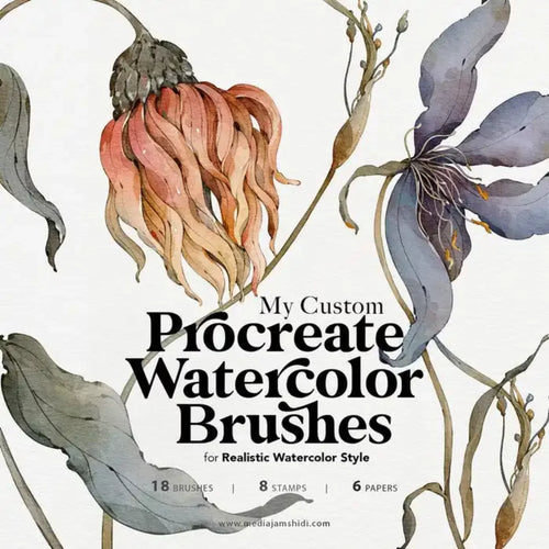 My Custom Watercolor Brushes for Procreate