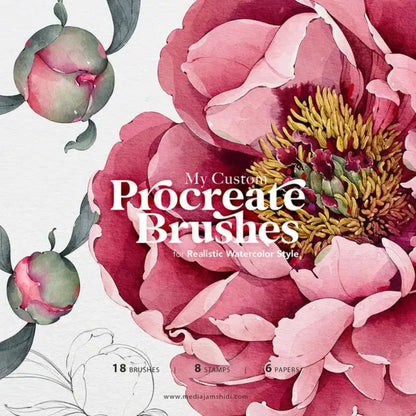 My Custom Watercolor Brushes for Procreate