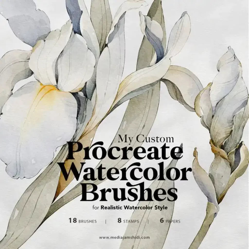 My Custom Watercolor Brushes for Procreate