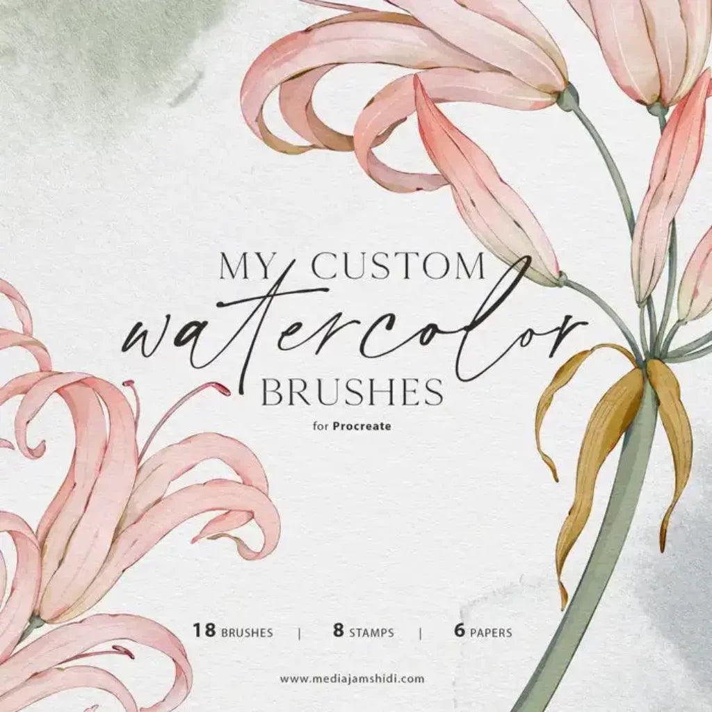 My Custom Watercolor Brushes for Procreate